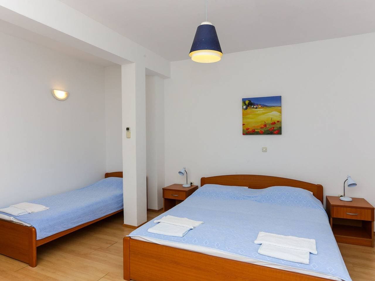 Foto 6 von 16: Apartments Posta - Studio with Balcony and Sea View - Apartman 2