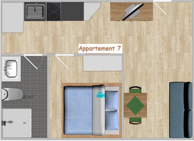 Foto 6 von 10: Appartement Valentin Studio App Typ E