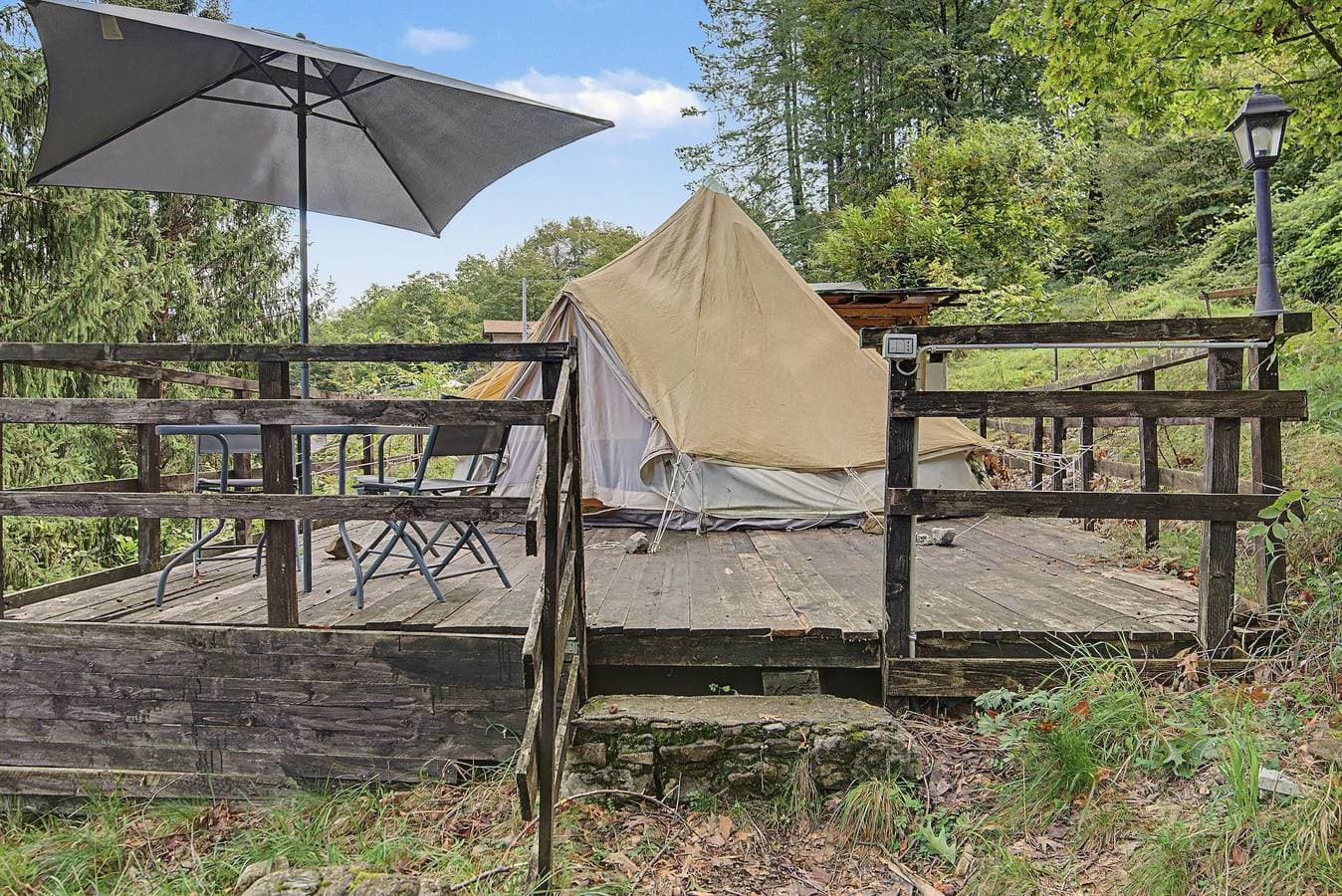 Foto 10 von 21: Glamping C Selva Tenda Quercia mit BBQ, Gemeinschaftspool und WLAN