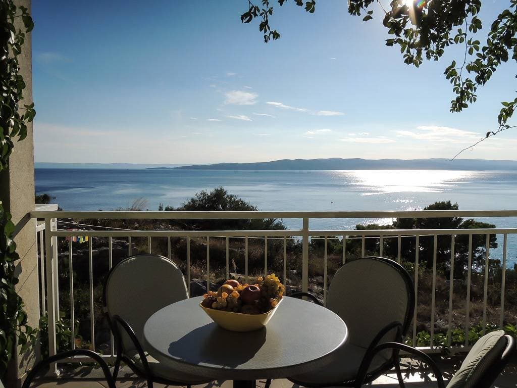 Foto 9 von 27: Ferienwohnung in Baška Voda mit Meerblick, Terrasse, Klimaanlage, W-Lan (3785-2)