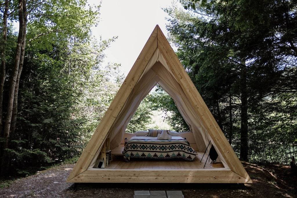 A-Frame Site 2 | Queen Bed | Pond View 1