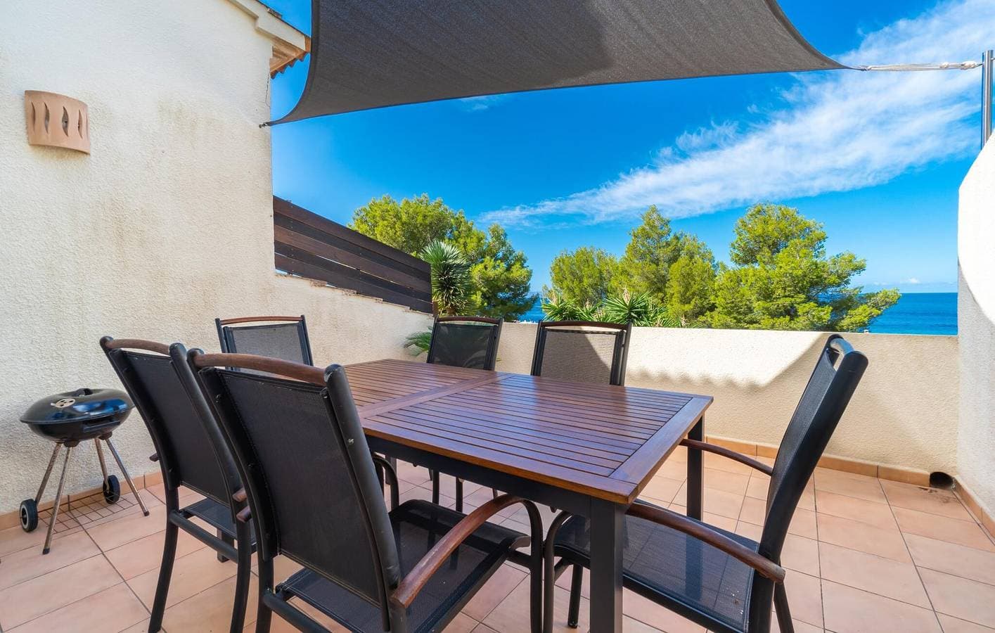 Foto 6 von 31: Apartment mit Meerblick, Terrasse und Grill - 2 km zum Ca Los Camps Strand