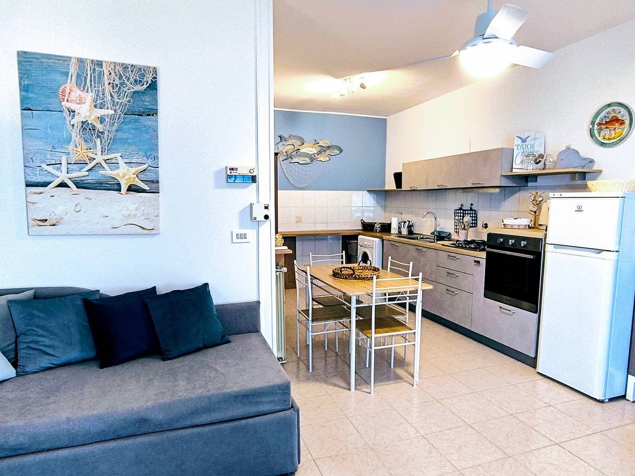 Foto 12 von 38: Ferienwohnung 'Gli Orti Sul Mare 1' mit Meerblick, Wi-Fi und Klimaanlage