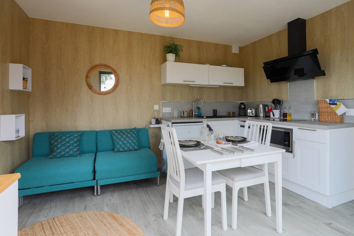 Foto 5 von 22: Chalet 'An Ti Koad Spa Privatif 800m Plage' mit privater Terrasse, eigenem Garten und WLAN