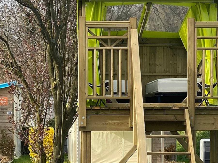 Foto 1 von 28: Flower Camping Le Rompval - Unterkunft 2 personen - Camp Etoile 4m² - Speziell für Wanderer / Radfahrer
