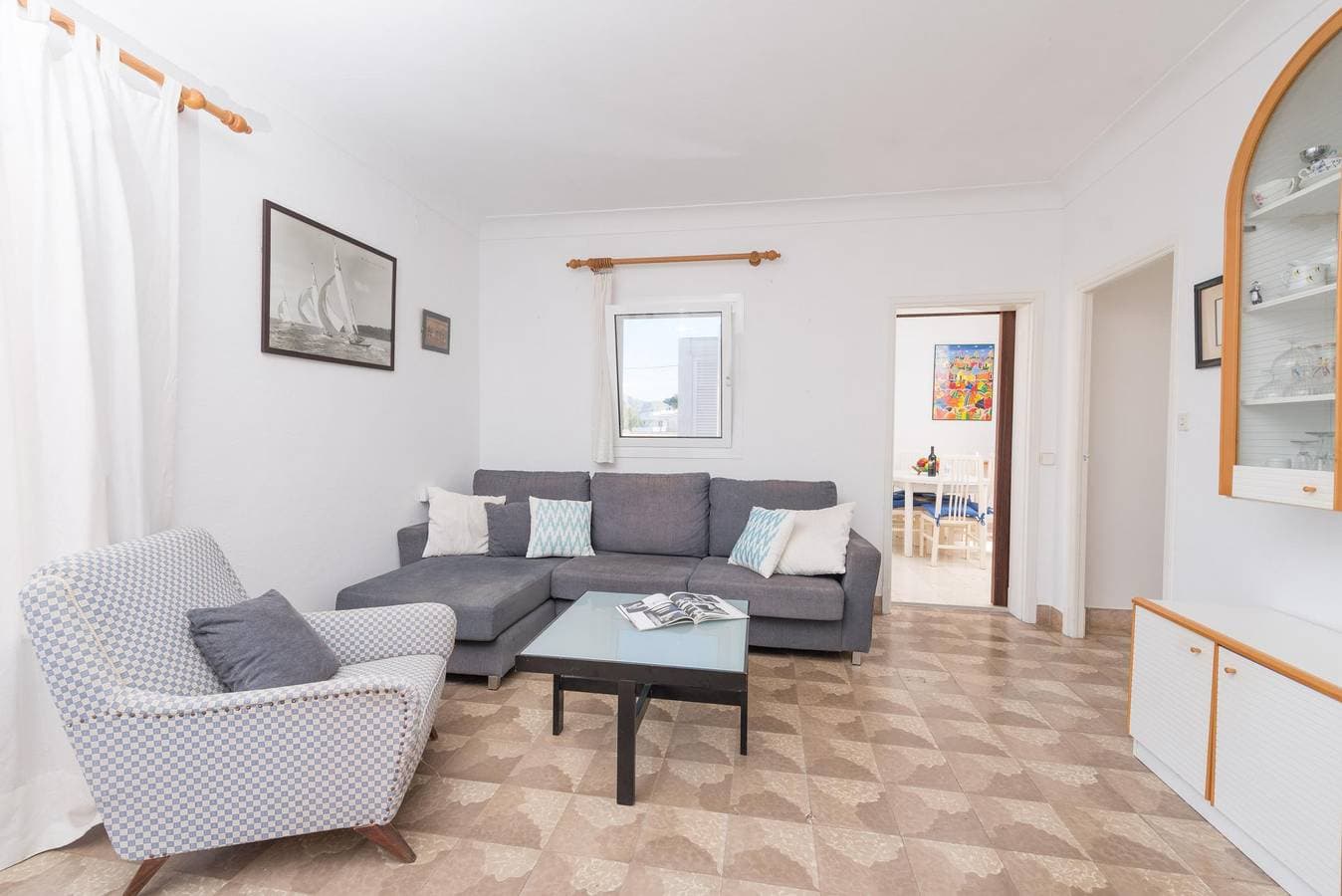 Foto 6 von 23: Xarus 2 - Apartment mit Meerblick in Es Barcarès (Alcúdia). WiFi gratis