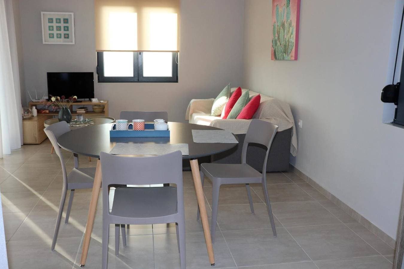 Foto 10 von 32: Weiter Blick auf Landschaft und Meer, Pool, 4 Pers. | Ferienhaus Triopetra, Kreta
