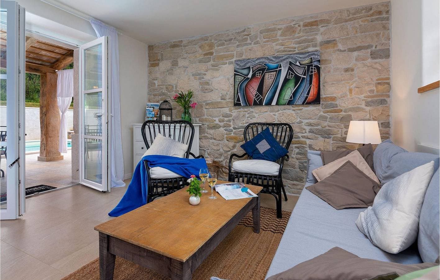 Foto 7 von 61: Charmante 2-Zimmer-Wohnung mit Pool, WLAN und in der Nähe von Novaki Motovunski