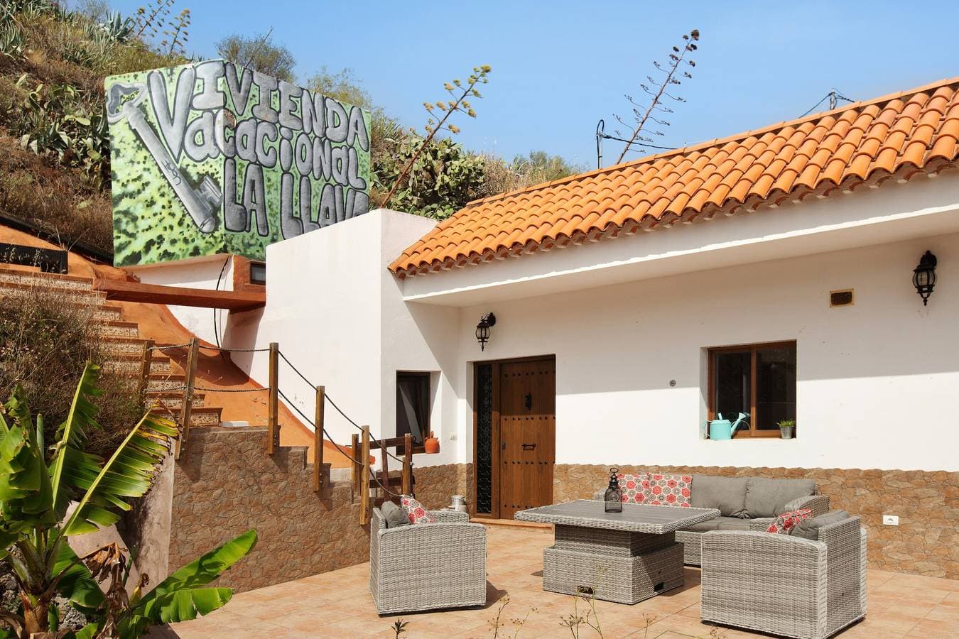 Foto 5 von 28: Ferienhaus La Llave mit Bergblick, Meerblick, Pool, WLAN, Terrassen und Garten