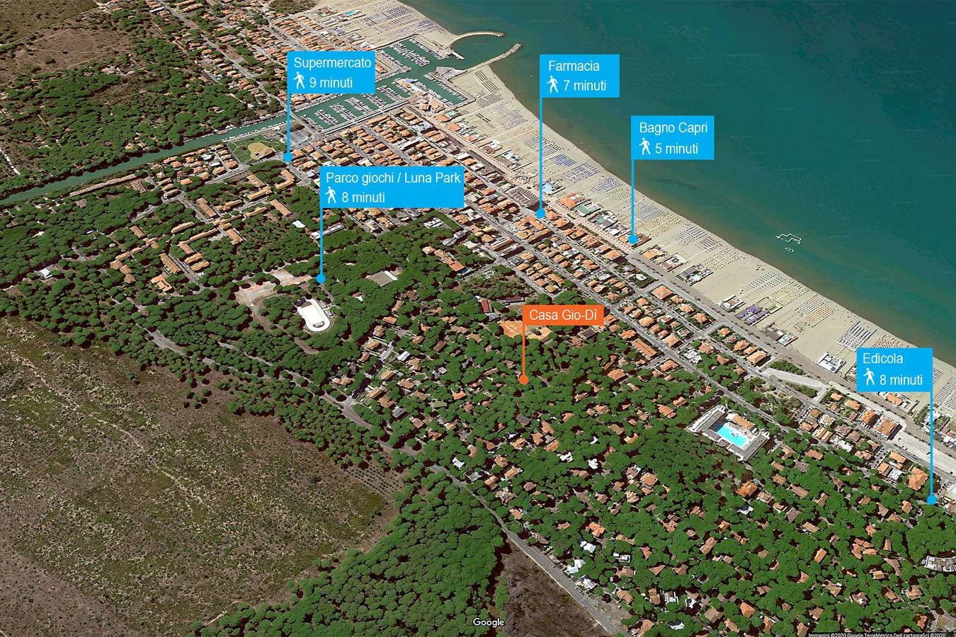 Foto 8 von 50: Villa Gio-Dì mit grossem Garten 300 Meter vom Meer