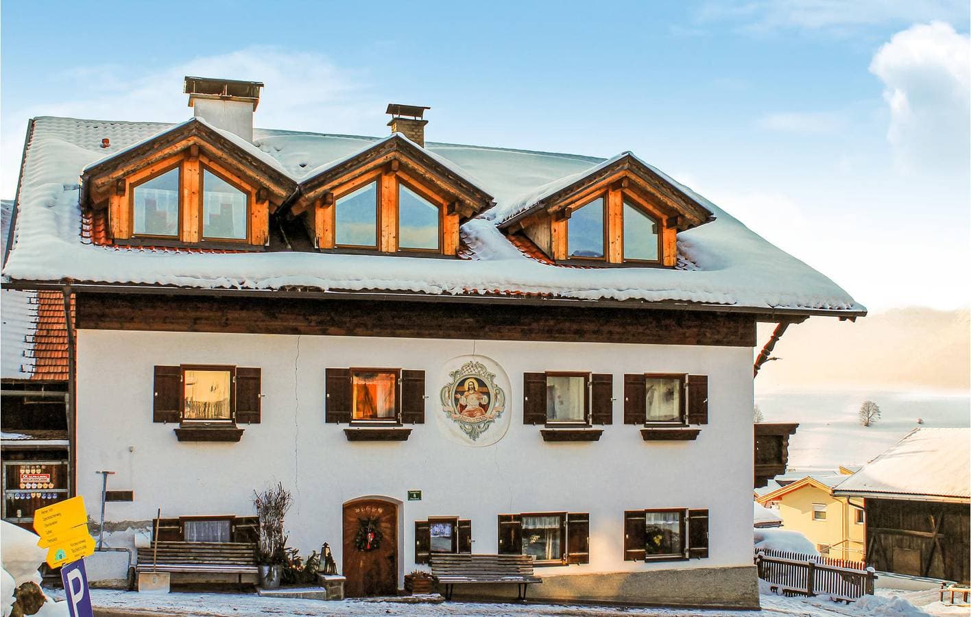 Foto 6 von 16: Wohnung mit Bergblick, Parkplatz und Terrasse