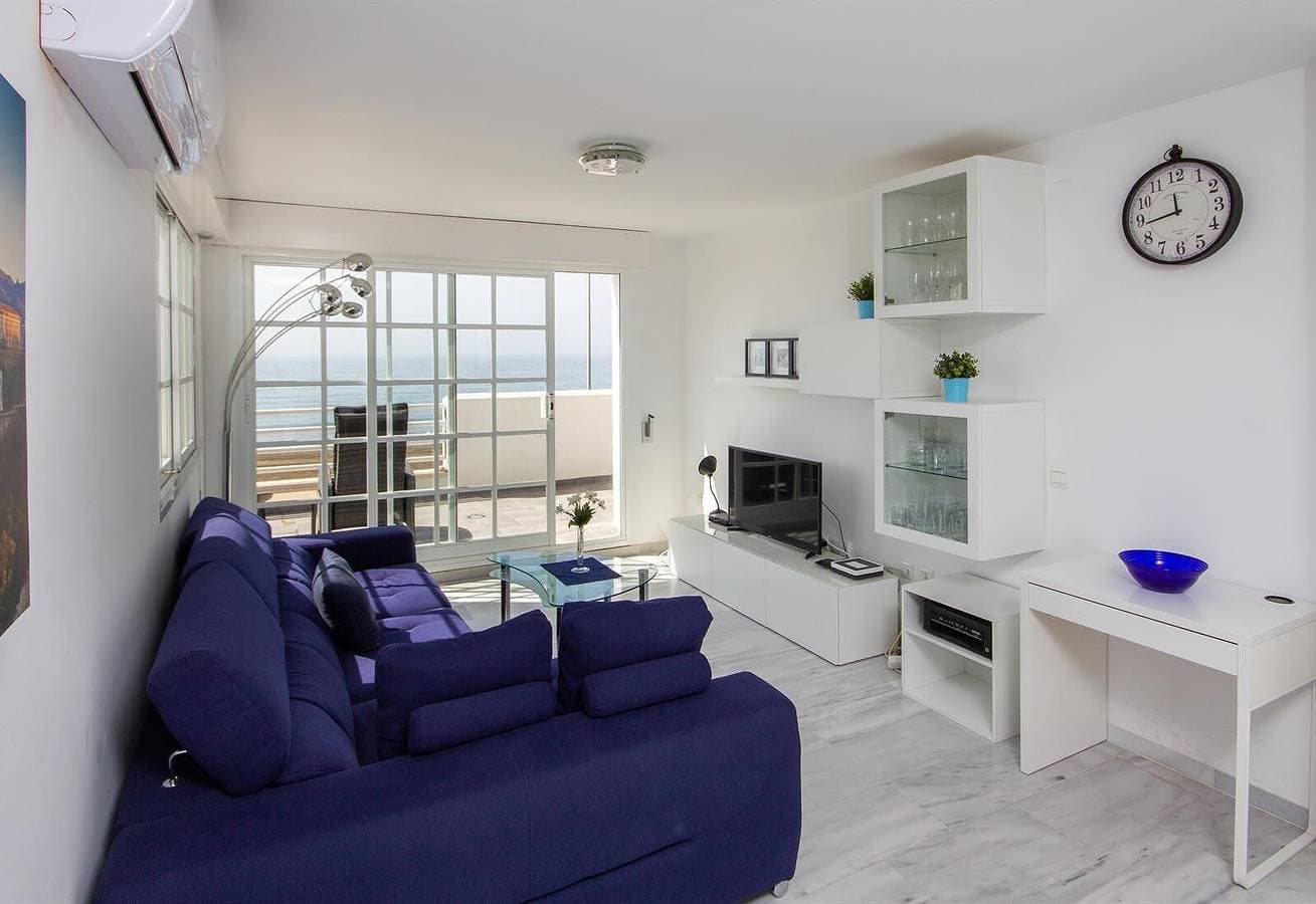 Foto 7 von 31: Ferienwohnung "Schönes renoviertes Penthouse" am Strand mit Meerblick