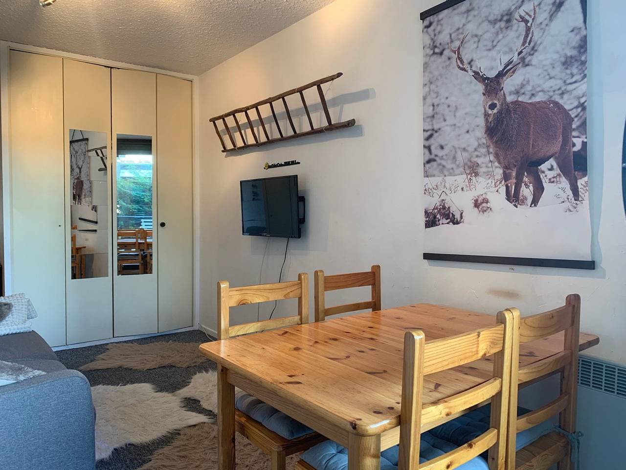 Foto 8 von 12: Gemütliches Studio für 4 Pers mit Balkon in Pra-Loup 1500