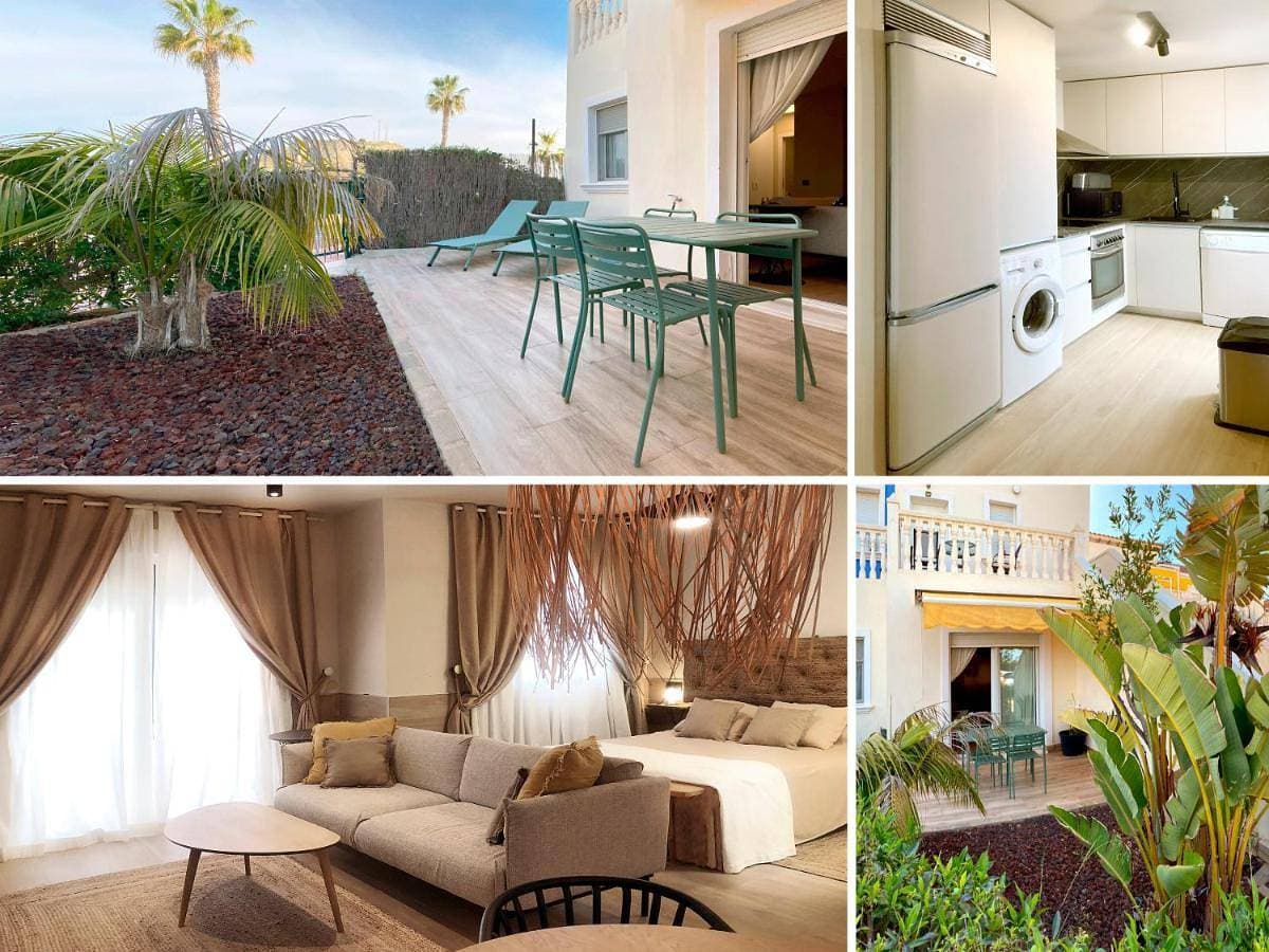 Apartamento TorreMar Natura Urbanización Naturista, Piscina Climatizada, Bajo con Jardín, Parking 1