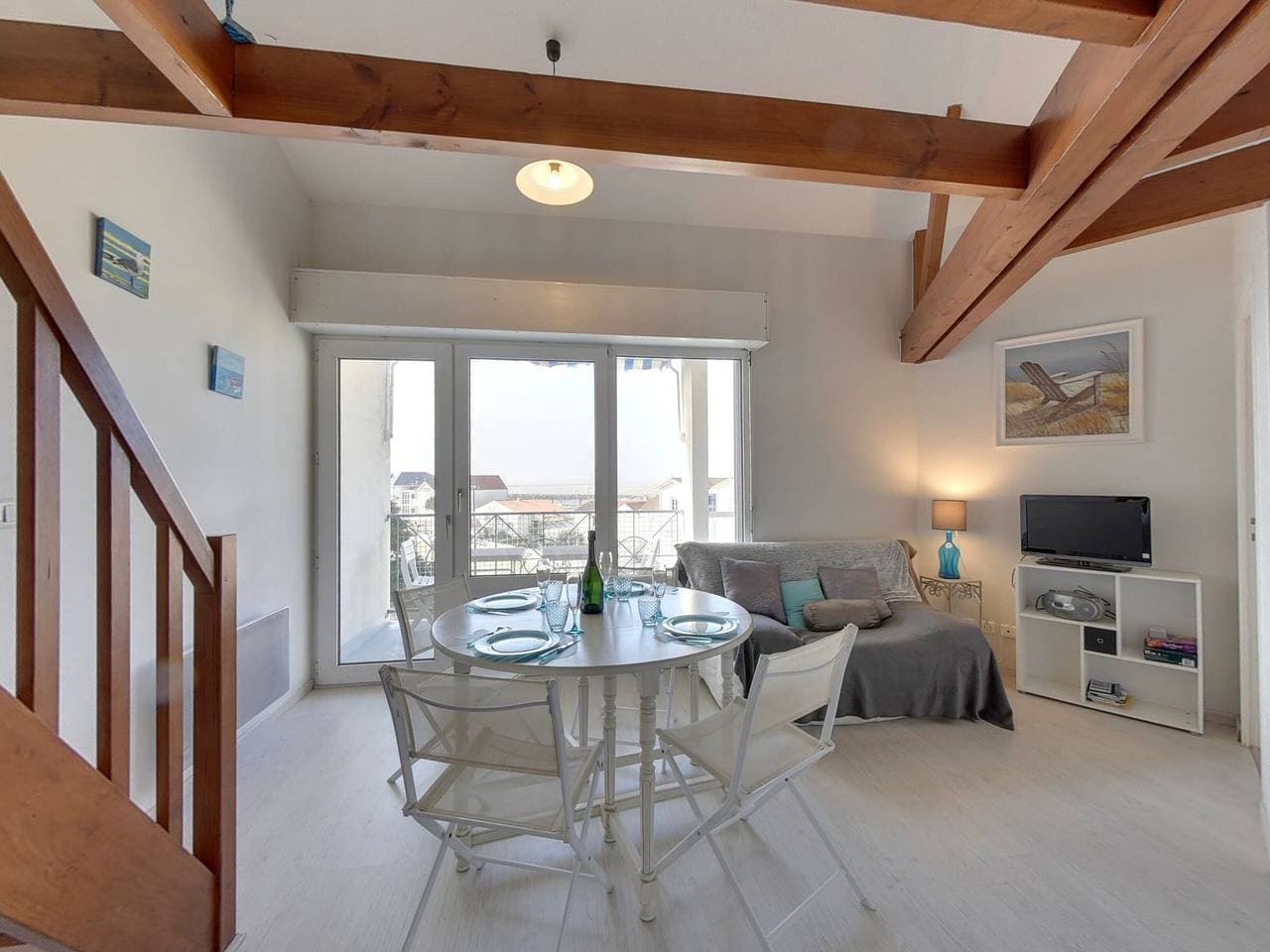 Foto 6 von 23: 3-Zimmer-Maisonette in Strandnähe mit Parkplatz - 4 Pers