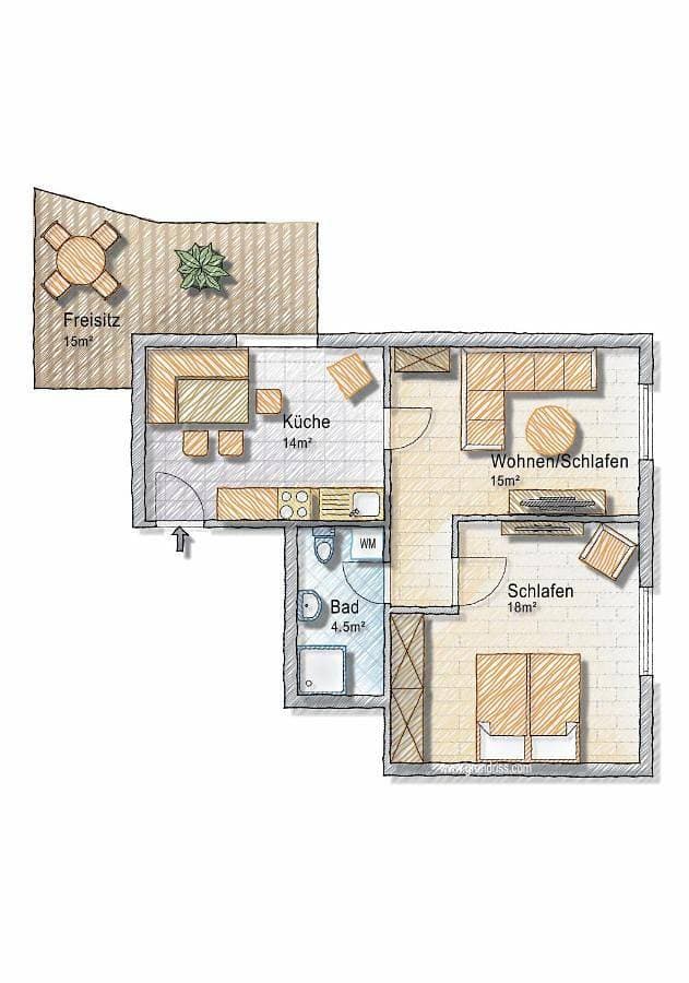 Foto 2 von 5: Apartment