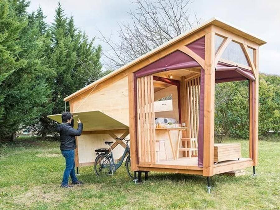 Foto 2 von 39: Flower Camping Omaha Beach - Unterkunft 2 personen - Cyclo Lodge 8 m² (1 Schlafzimmer) 2 Personen