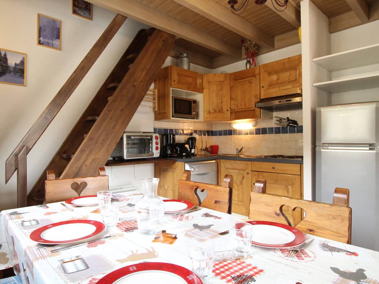 Geräumige Wohnung für 6 Personen in Aussois mit Balkon 1