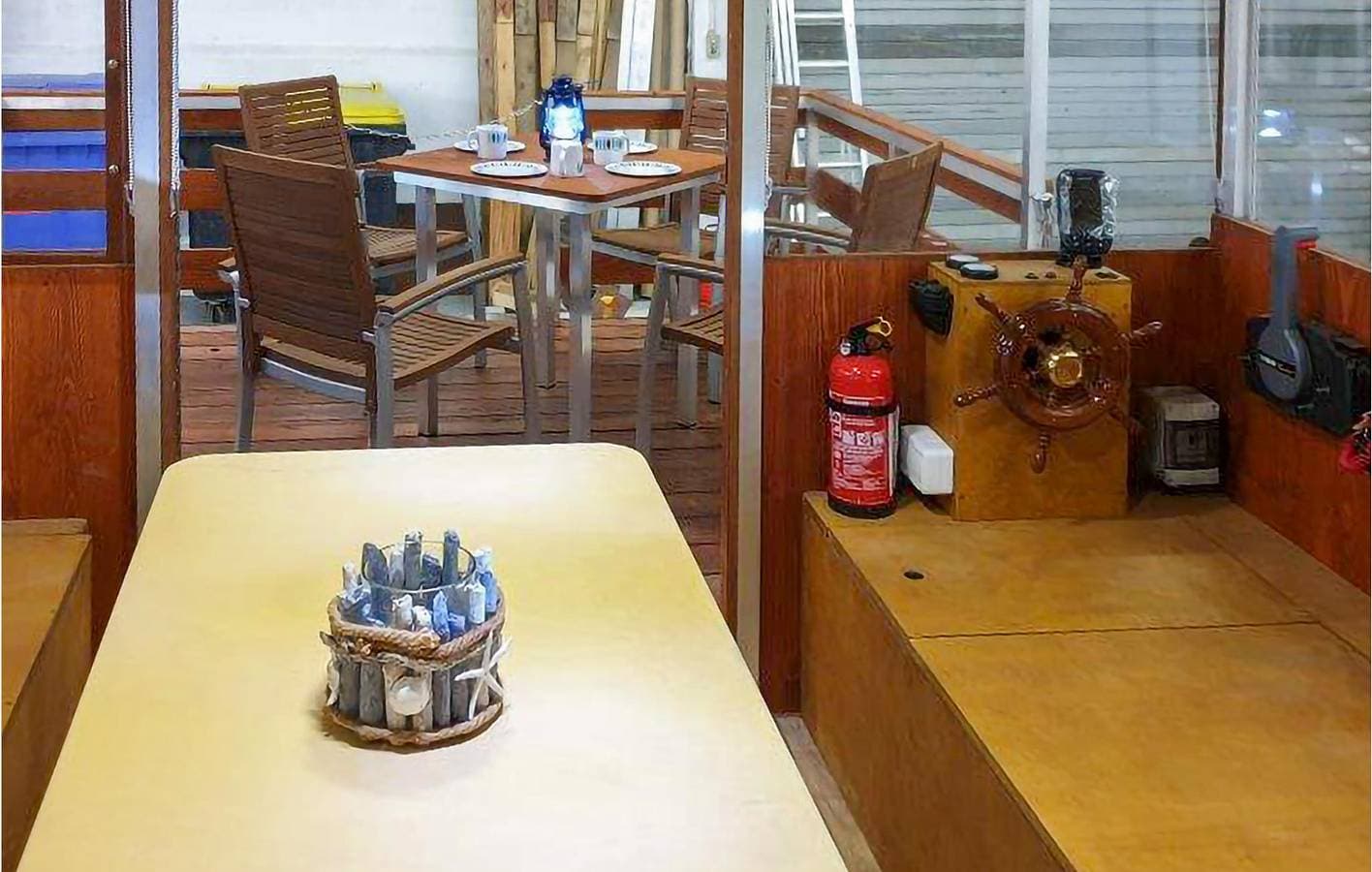 Foto 8 von 16: Gemütliches Hausboot mit Terrasse & WiFi in der Nähe des Stadtzentrums von Neuruppin