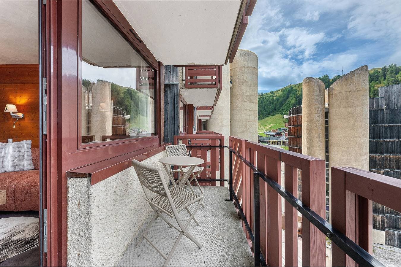 Foto 10 von 32: Appartement „Bellecôte“ mit Bergblick und Balkon