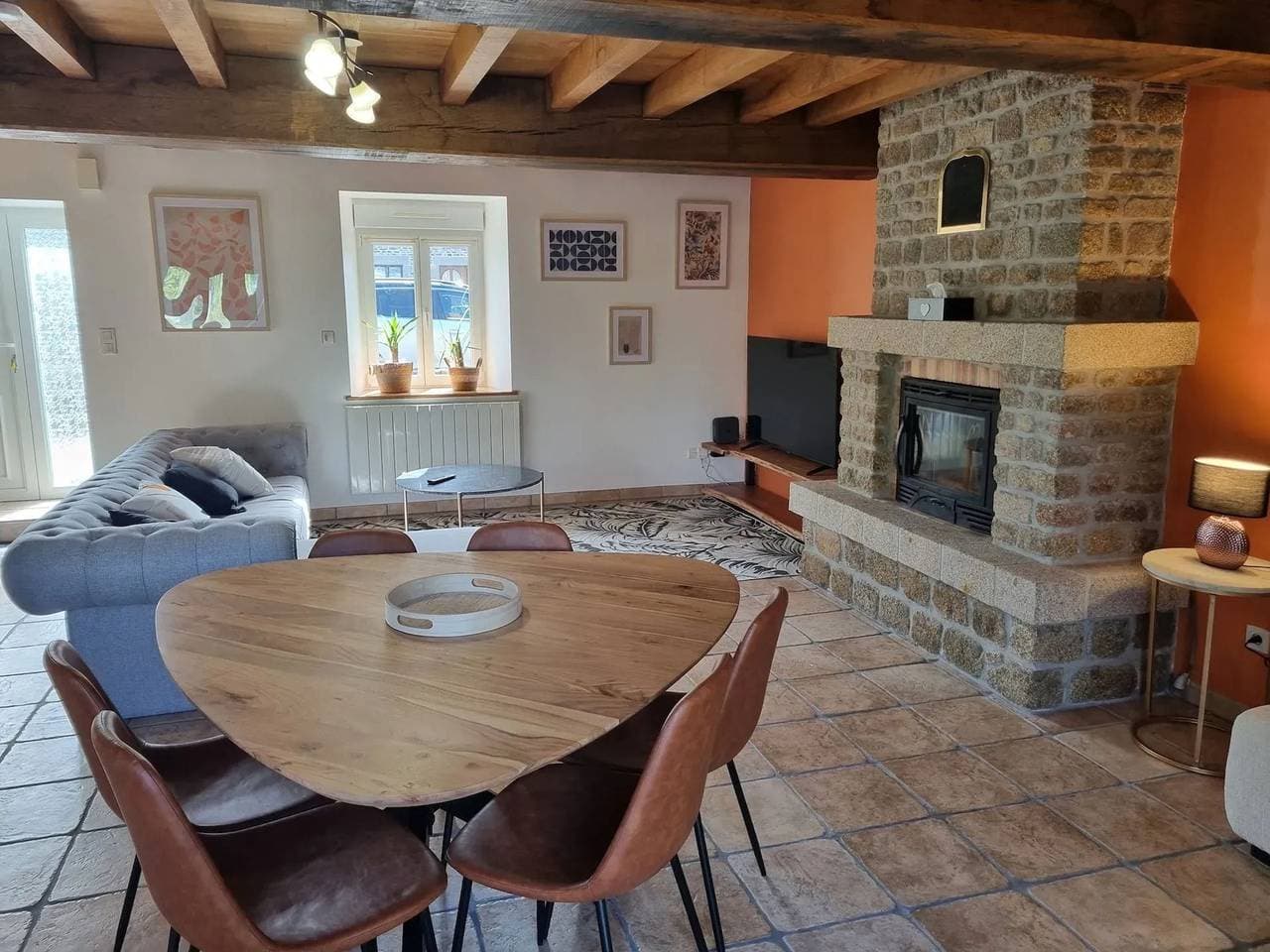 Foto 4 von 27: Maison confortable Pontorson 110 m² Jacuzzi
