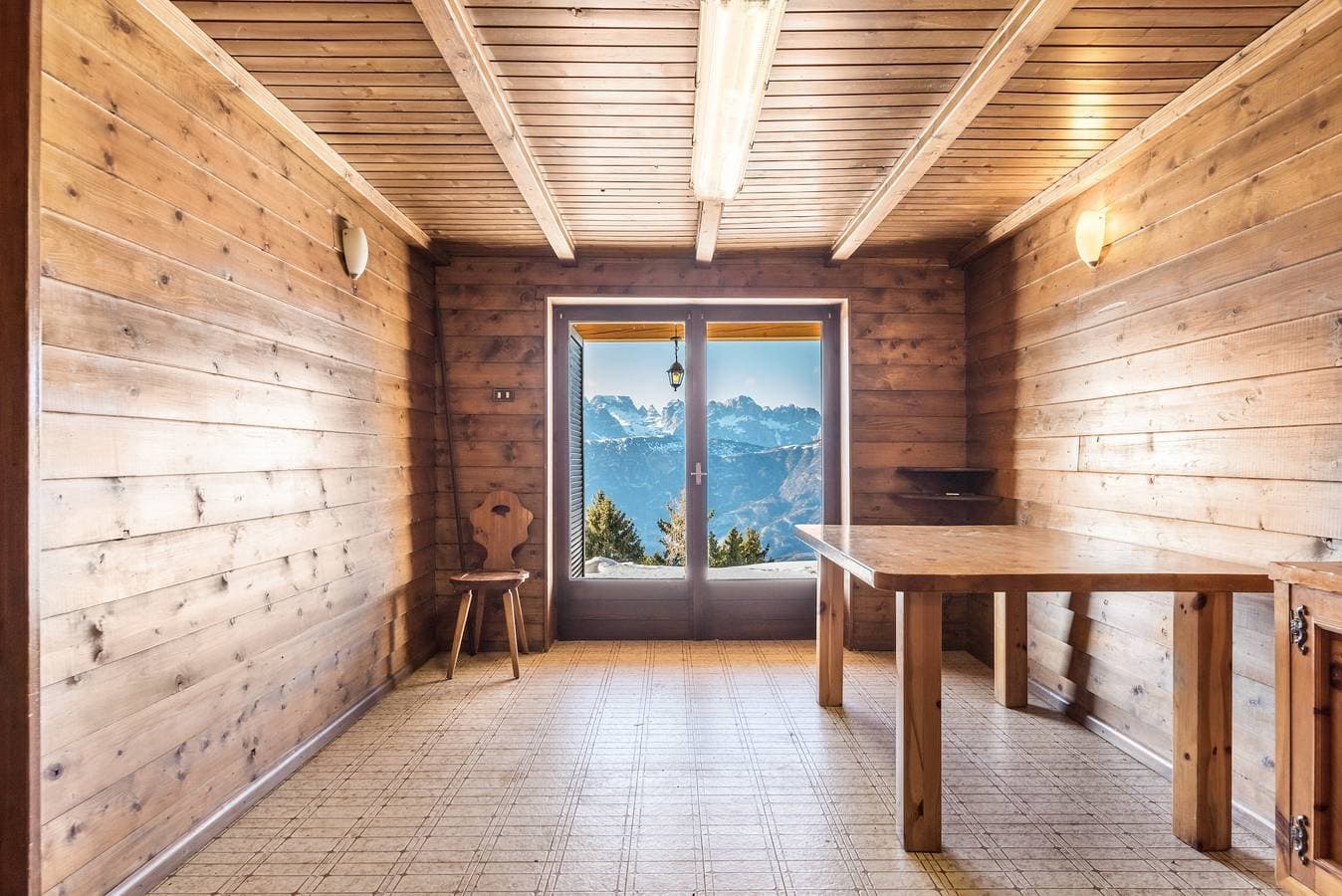 Foto 9 von 35: Chalet The Lodge Monte Bondone in der Nähe der Skipisten mit Blick auf die Berge und Sauna