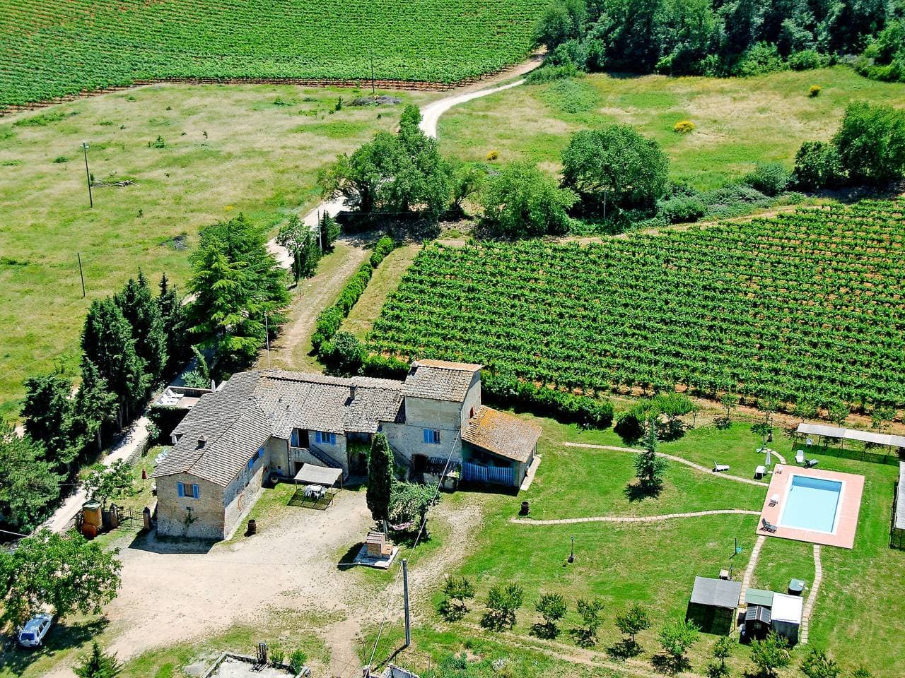 Monteriggioni: Rustikales, freistehendes Bauernhaus Fattoria Petraglia 1