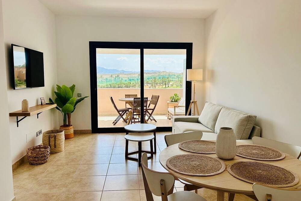 Foto 8 von 28: Altos De Vera I- Very large terrace with incredible views of the golf course.
