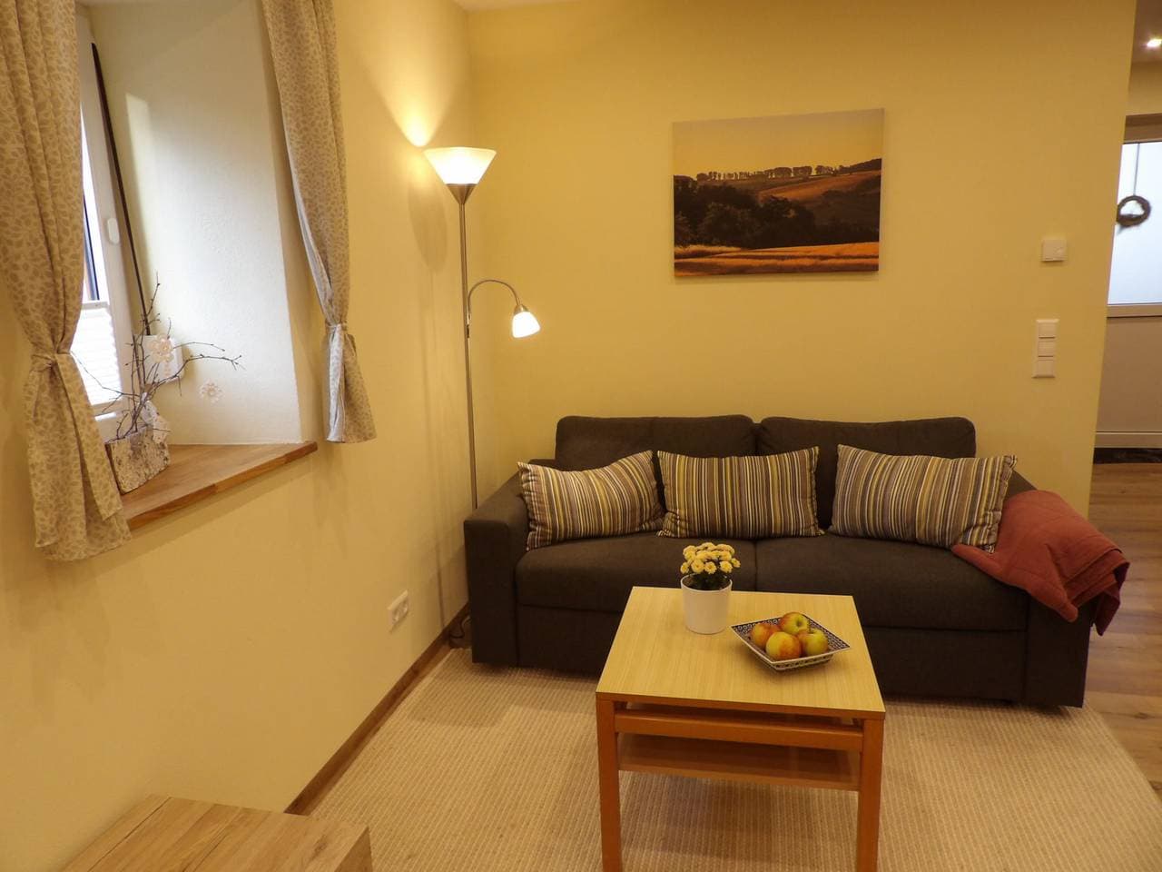 Foto 9 von 9: Ferienhof Seeber - Ferienwohnung Sonnenblume 40qm 1-Zimmerappartement mit Bad