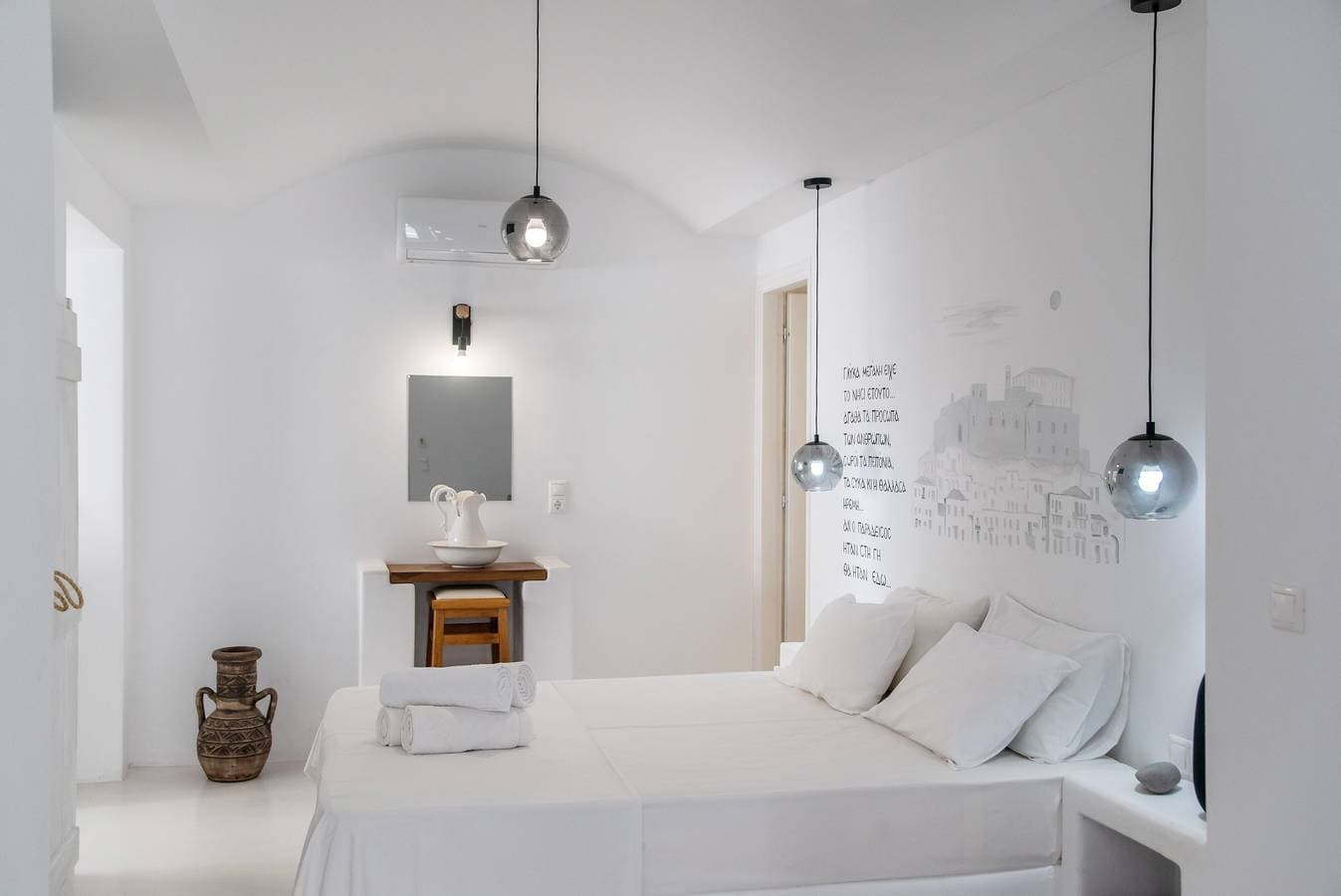 Foto 4 von 20: Einzimmerapartment 'Helmos Cozy' mit WLAN und Klimaanlage