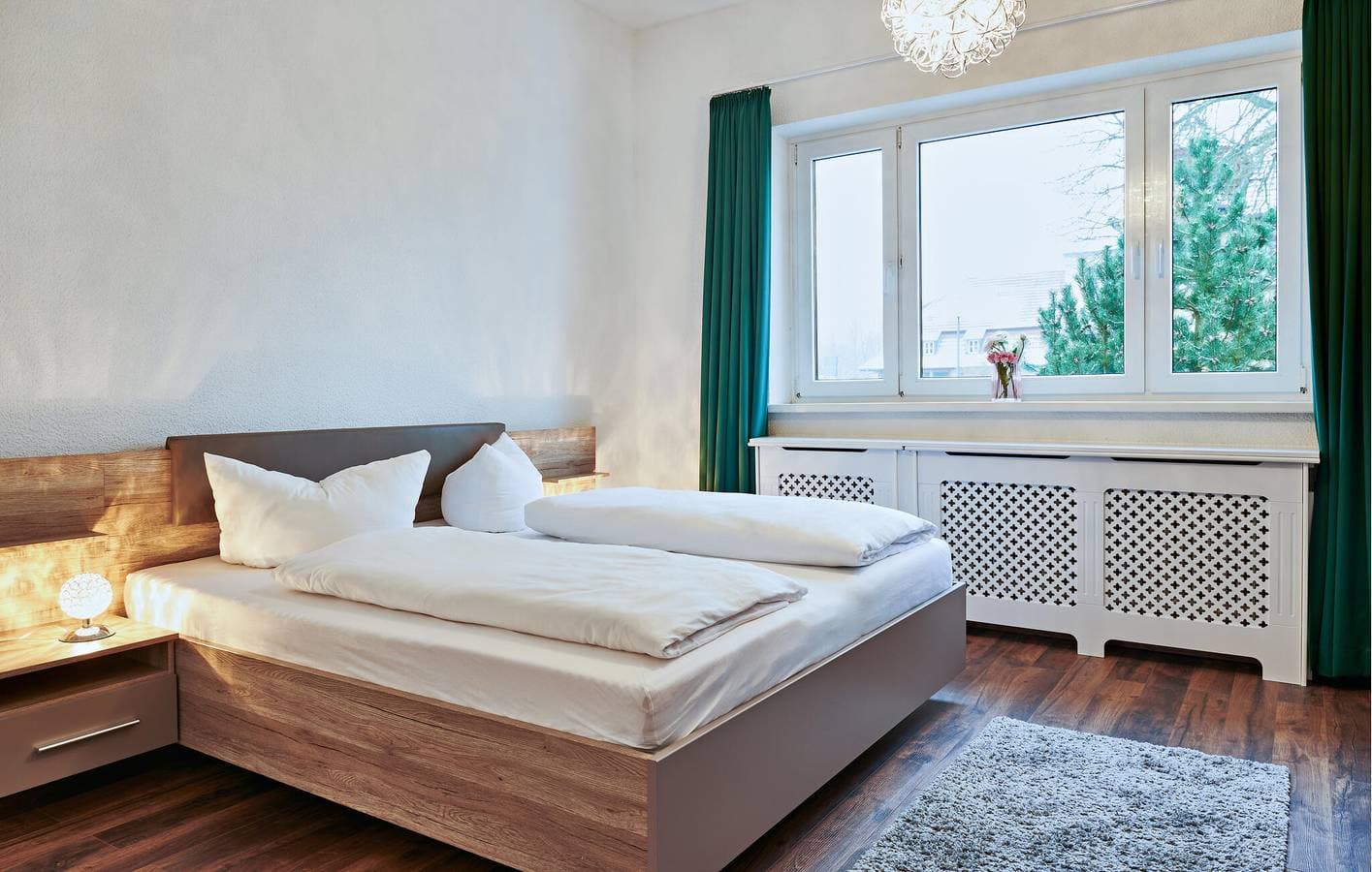 Foto 12 von 19: Gemütliche Wohnung mit TV, Terrasse, Parkplatz, Küche und Internet