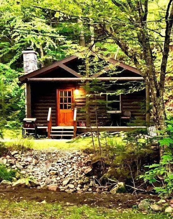 Foto 7 von 18: Rustic Log Cabin #6 - \"Fireside\"