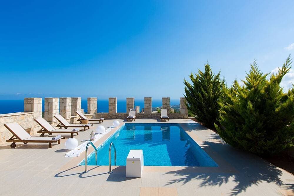 Faethon, Öko-Steinvilla mit privatem Pool und Meerblick 1