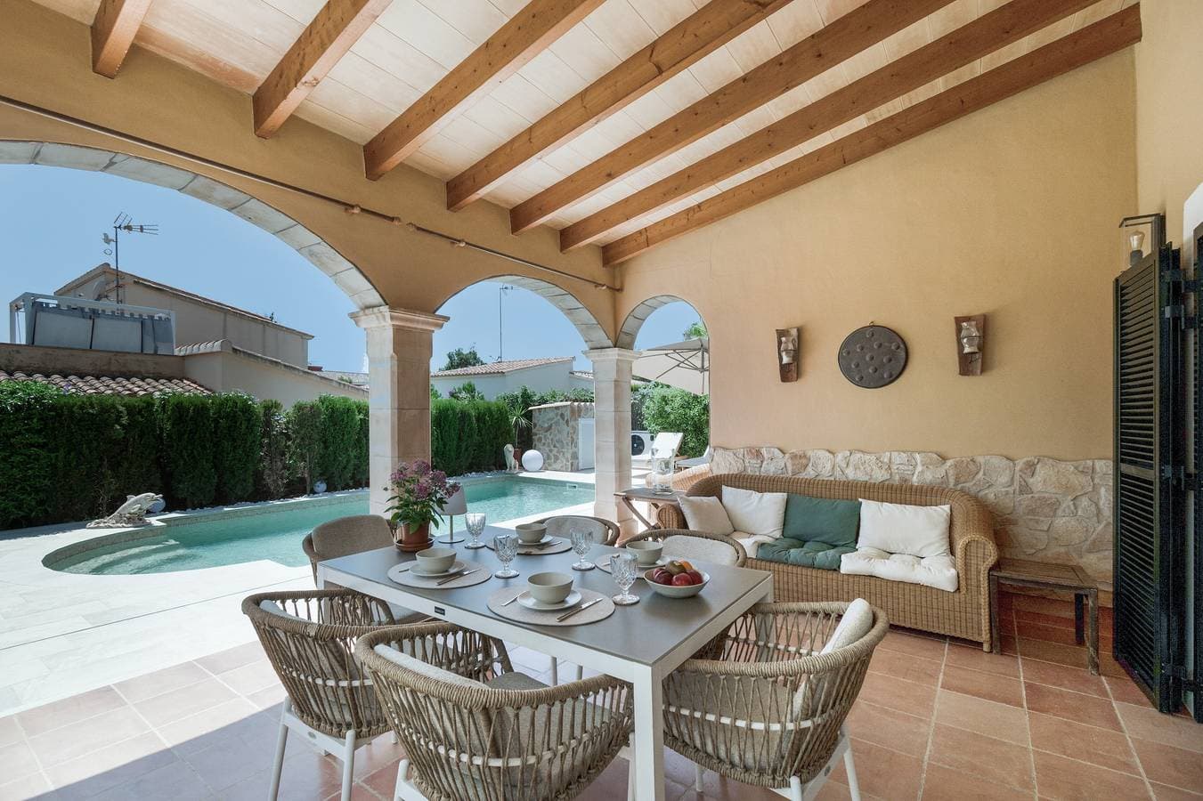 Foto 4 von 35: Villa 'Casa Mayor Strand Es Trenc 5 Min' mit privatem Pool, WLAN und Klimaanlage