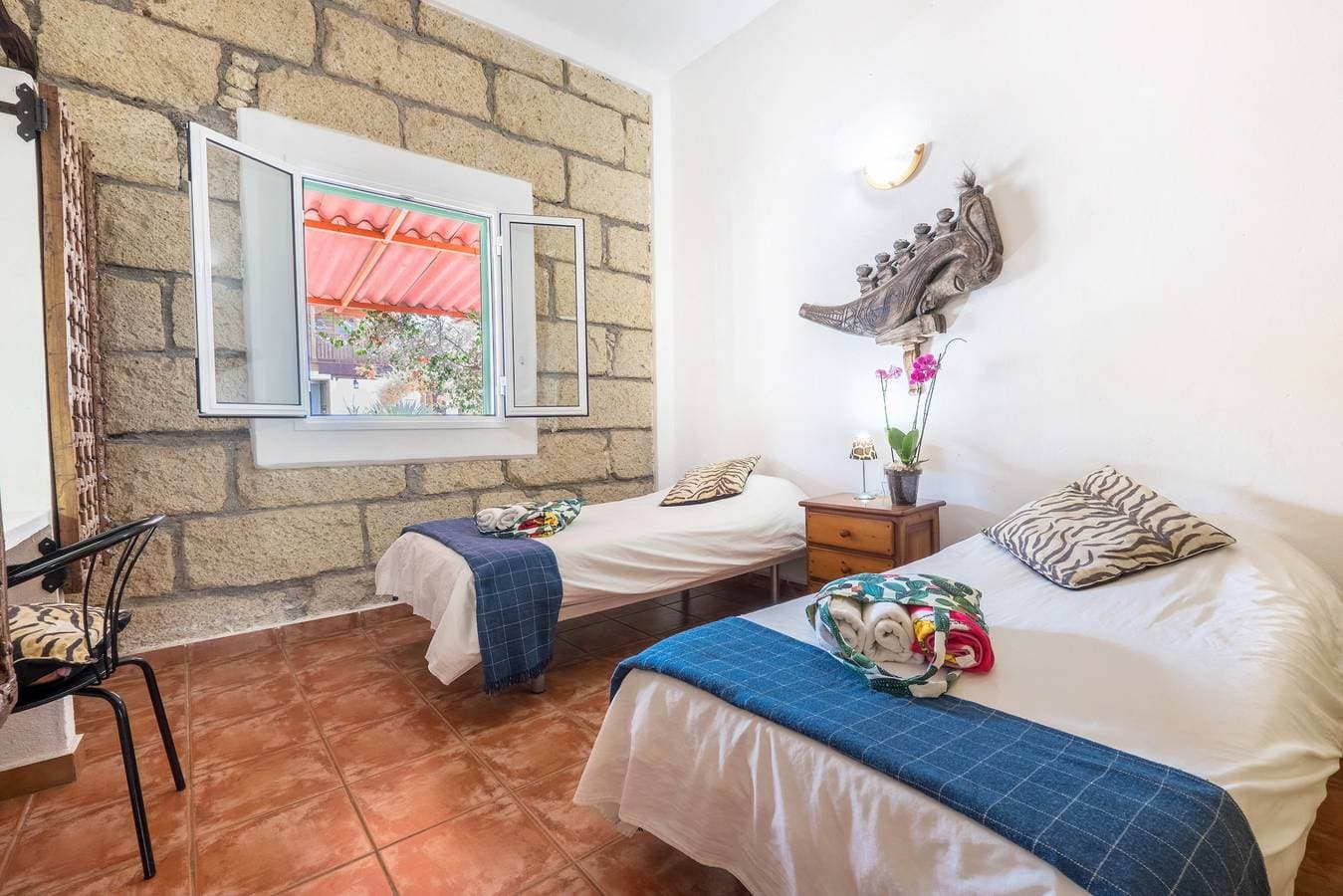 Foto 10 von 20: Traditionelles Ferienhaus „Casa Verode“ in Alcalá mit 2 Terrassen & Meerblick