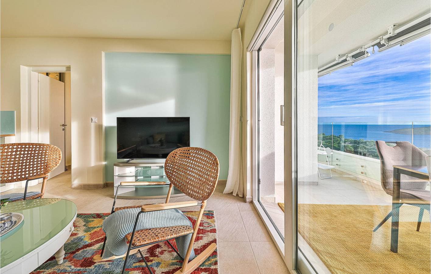 Foto 6 von 46: Schickes Apartment mit 1 Schlafzimmer, Pool und Terrasse, 800 m vom Strand entfernt