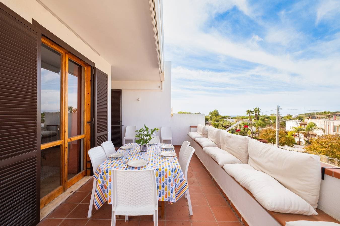 Foto 8 von 38: Villa „Vacanze Serene“ mit Meerblick, WLAN und Klimaanlage