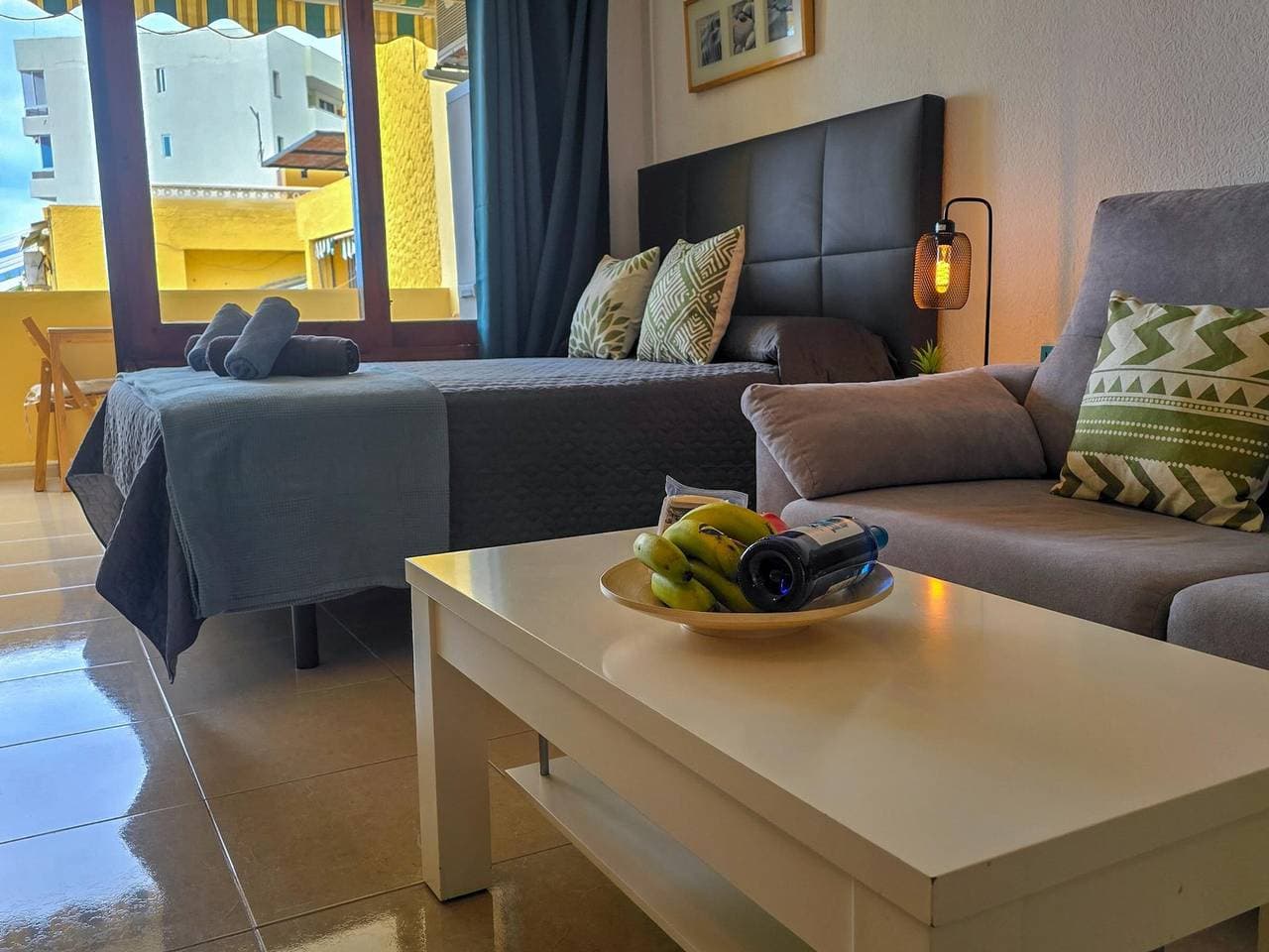 Foto 12 von 25: Gemütliche Unterkunft mit Terrasse und Pool am Playa La Arena