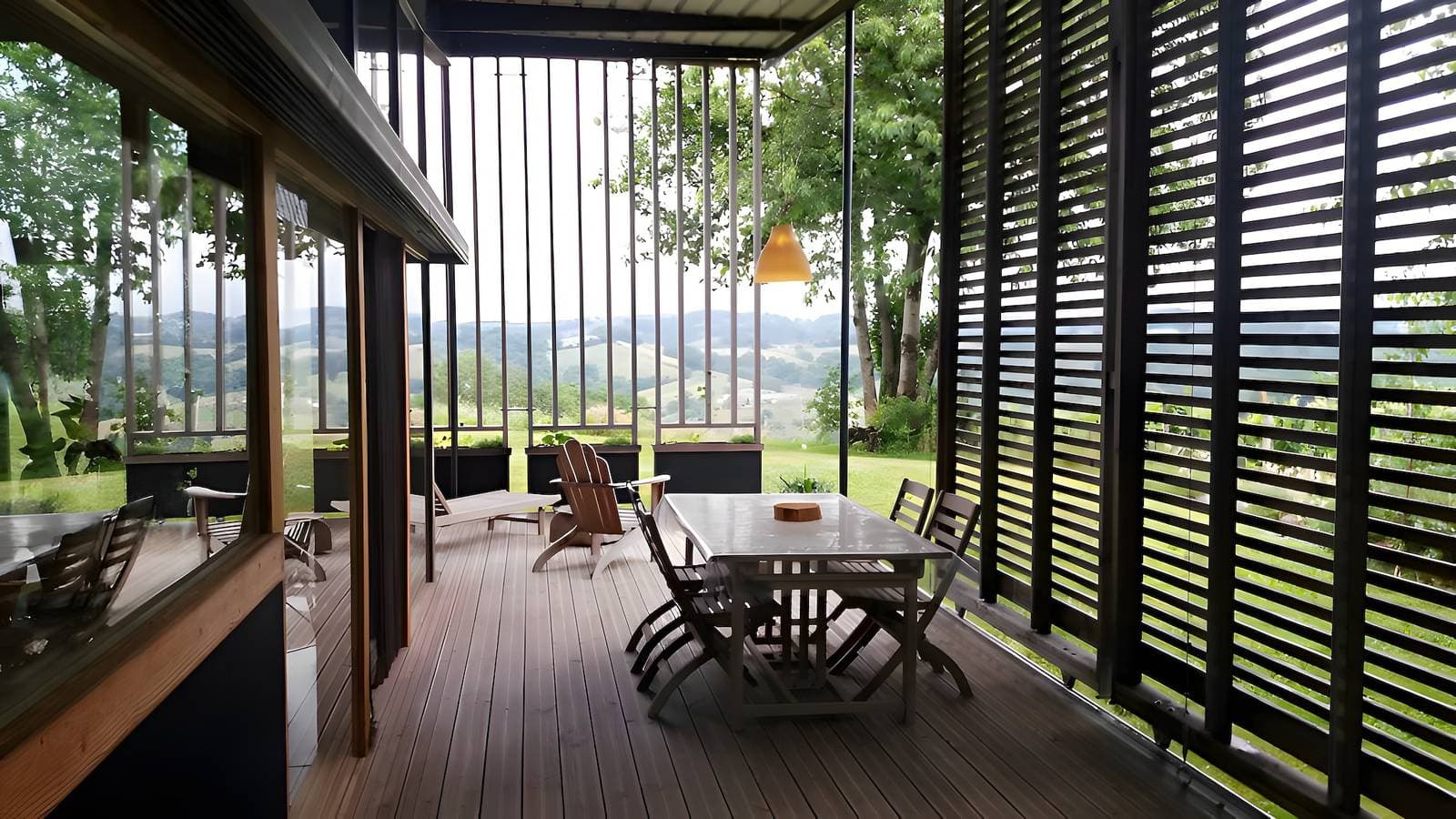 Foto 9 von 16: Gîte Dilos – Ferienhaus in Gan mit Bergblick und Garten