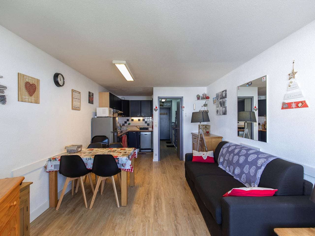 Foto 2 von 12: Studio Kabine 5 Pers, Balkon, ausgestattete Küche, Skiraum