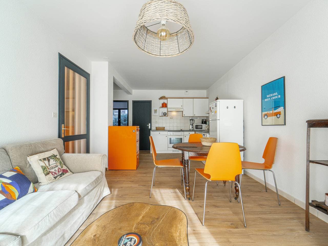 Foto 3 von 15: Mimizan Strand T2 mit Terrasse und Parkplatz in der Nähe des Ozeans