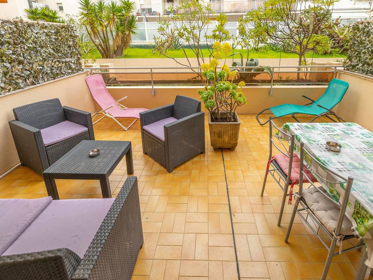 Klimatisiertes Studio, ruhig, Zentrum Menton, Terrasse 1
