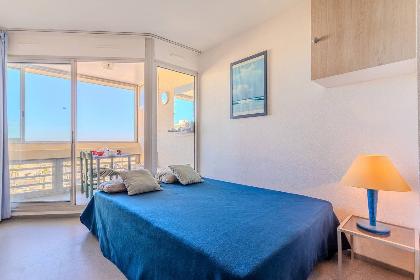 Foto 12 von 23: Einzimmerapartment 'Vue Mer' mit Meerblick, WLAN und Klimaanlage
