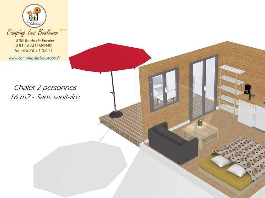 Foto 6 von 28: Camping les Bouleaux - Chalet 2 personen
