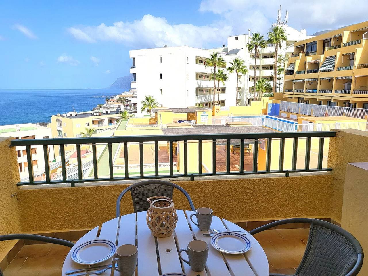 Foto 2 von 25: Komfortable Wohnung mit Pool, Meerblick und privatem Parkplatz in Playa de la Arena