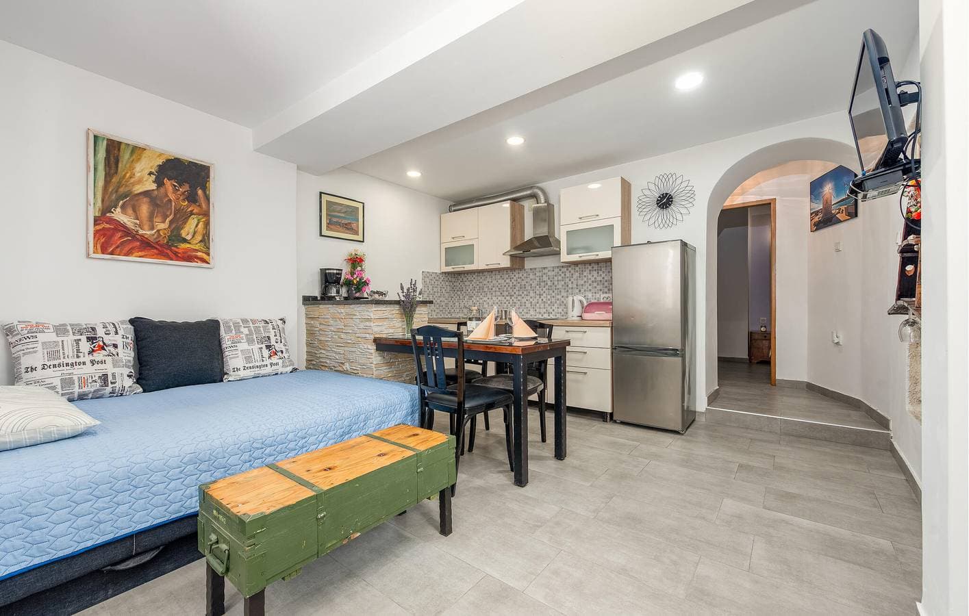 Foto 4 von 24: Gemütliche Ferienwohnung, 900 m vom Strand entfernt, mit WLAN und Parkplatz
