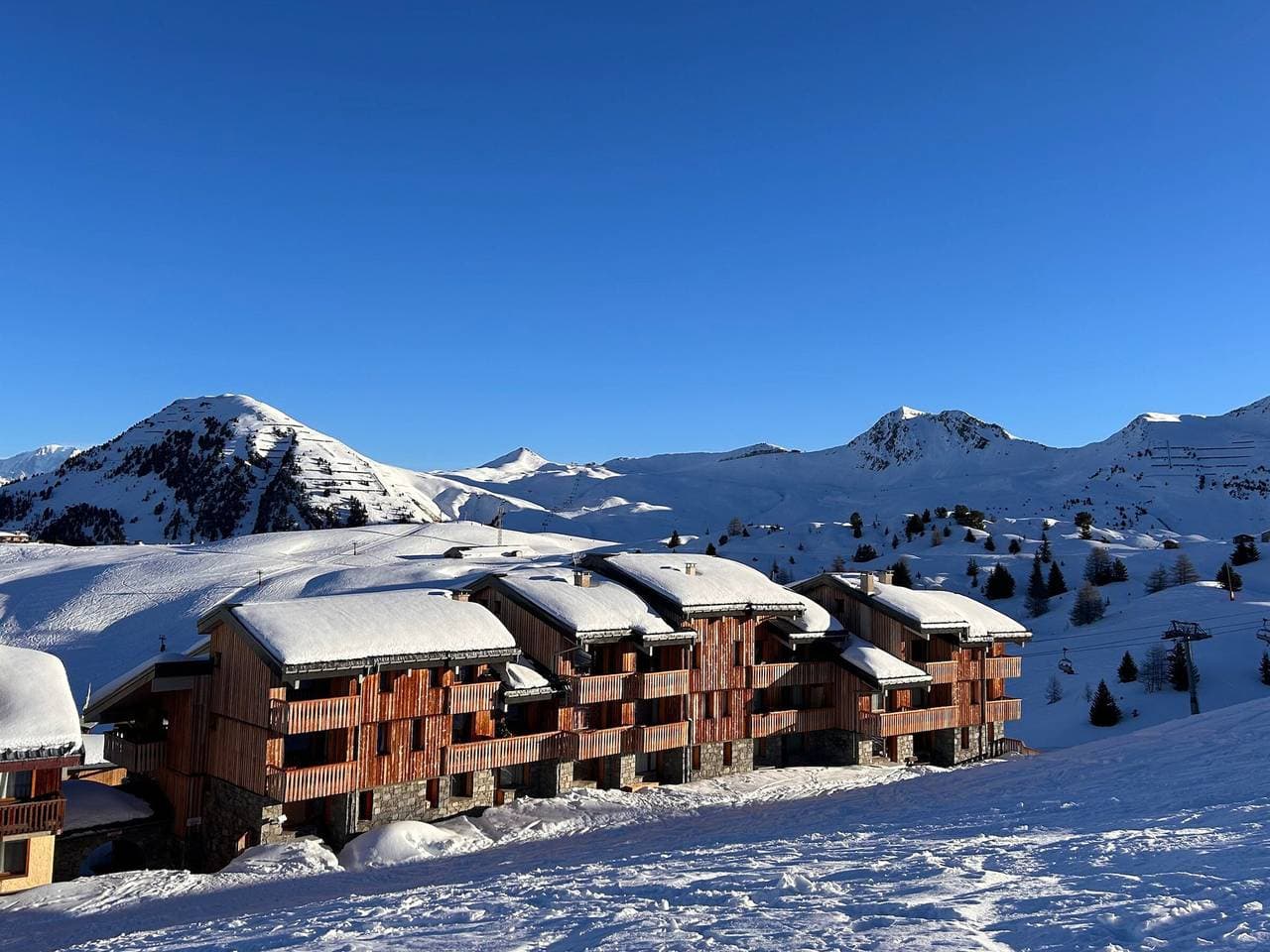 Foto 9 von 12: Studio in Plagne Villages, Pisten Zugang, Balkon