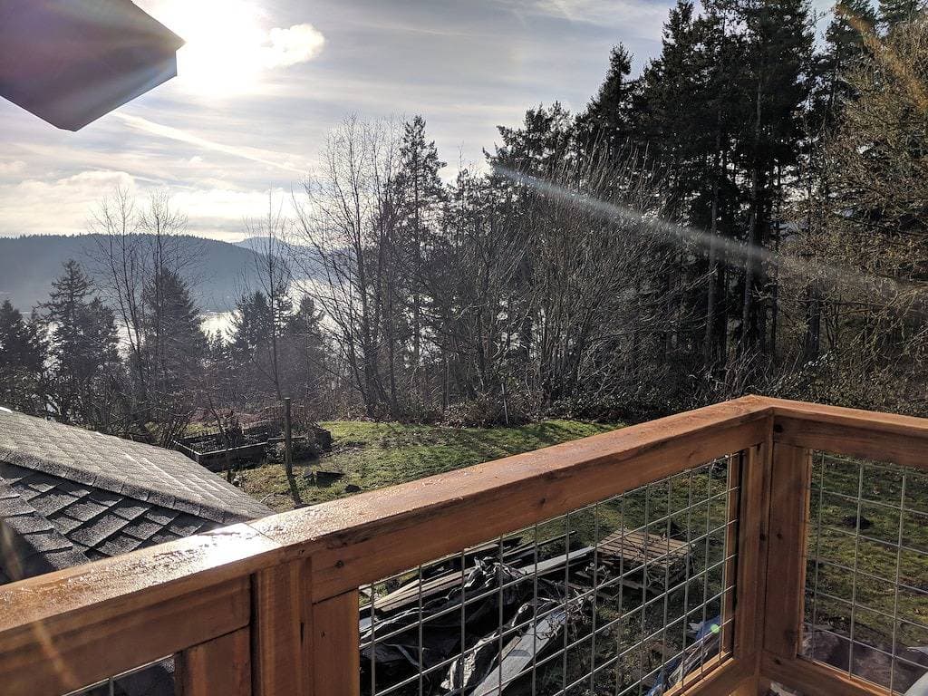 Blick auf den Strand und die Tierwelt - ruhig, sauber, gemütlich - privates Deck. 1