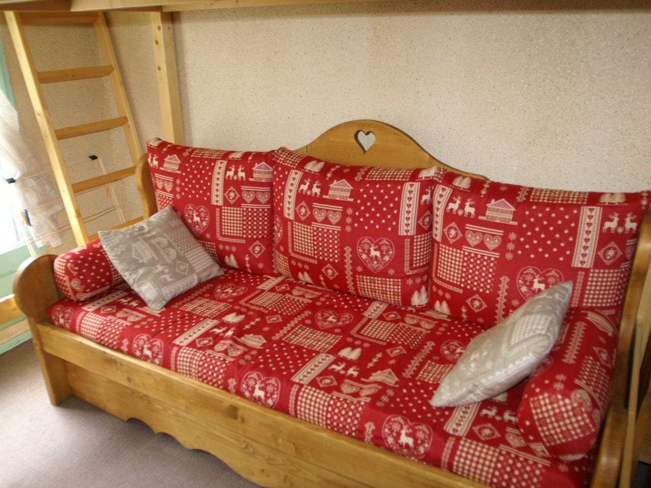 Foto 4 von 10: Gemütliches Studio 3 Schlafplätze in Adrets-Prapoutel, Ostbalkon