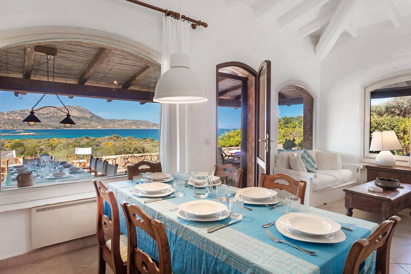 Foto 2 von 24: Villa 'Lo Scoglietto, Costa Corallina' mit Meerblick, privater Terrasse und Klimaanlage